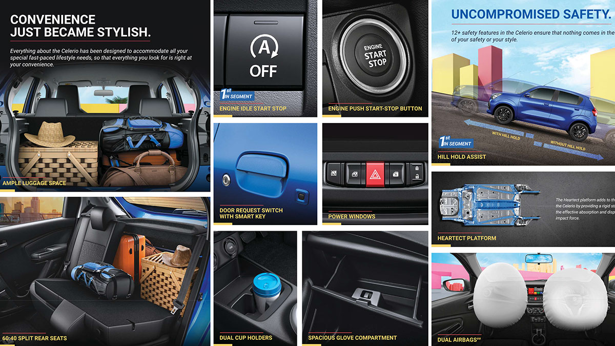 CELERIO ZXI+ 1L ISS 5MT