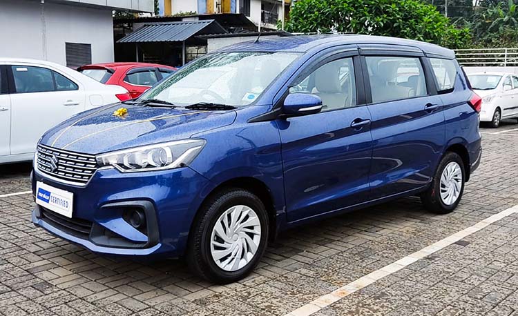 Ertiga ZXI True value certified sideview