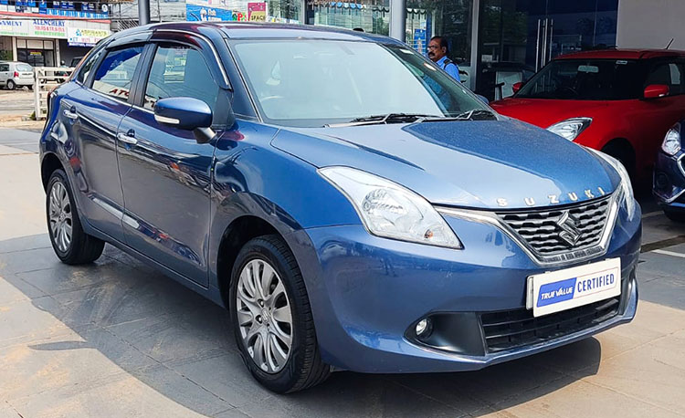 True value certified Maruti Baleno Zeta front view