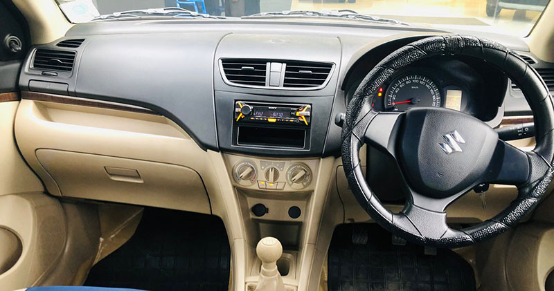 2017-Dzire-VXI-Manual-Used-car-interior