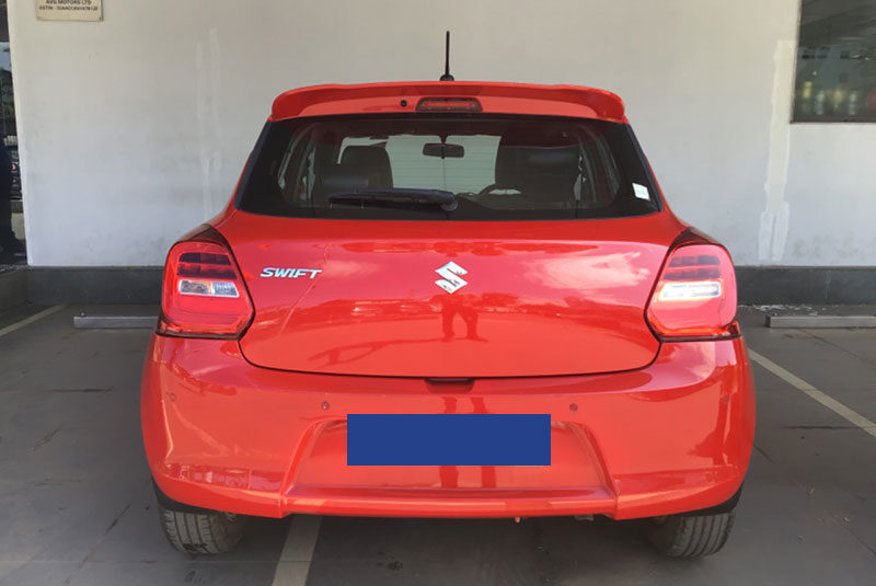 Swift zxi 2019 red color used car