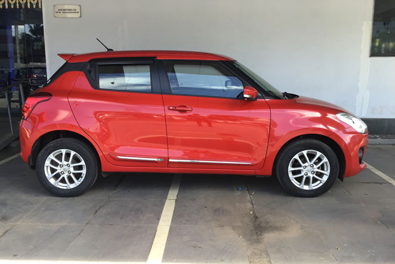 Swift zxi 2019 red color used car